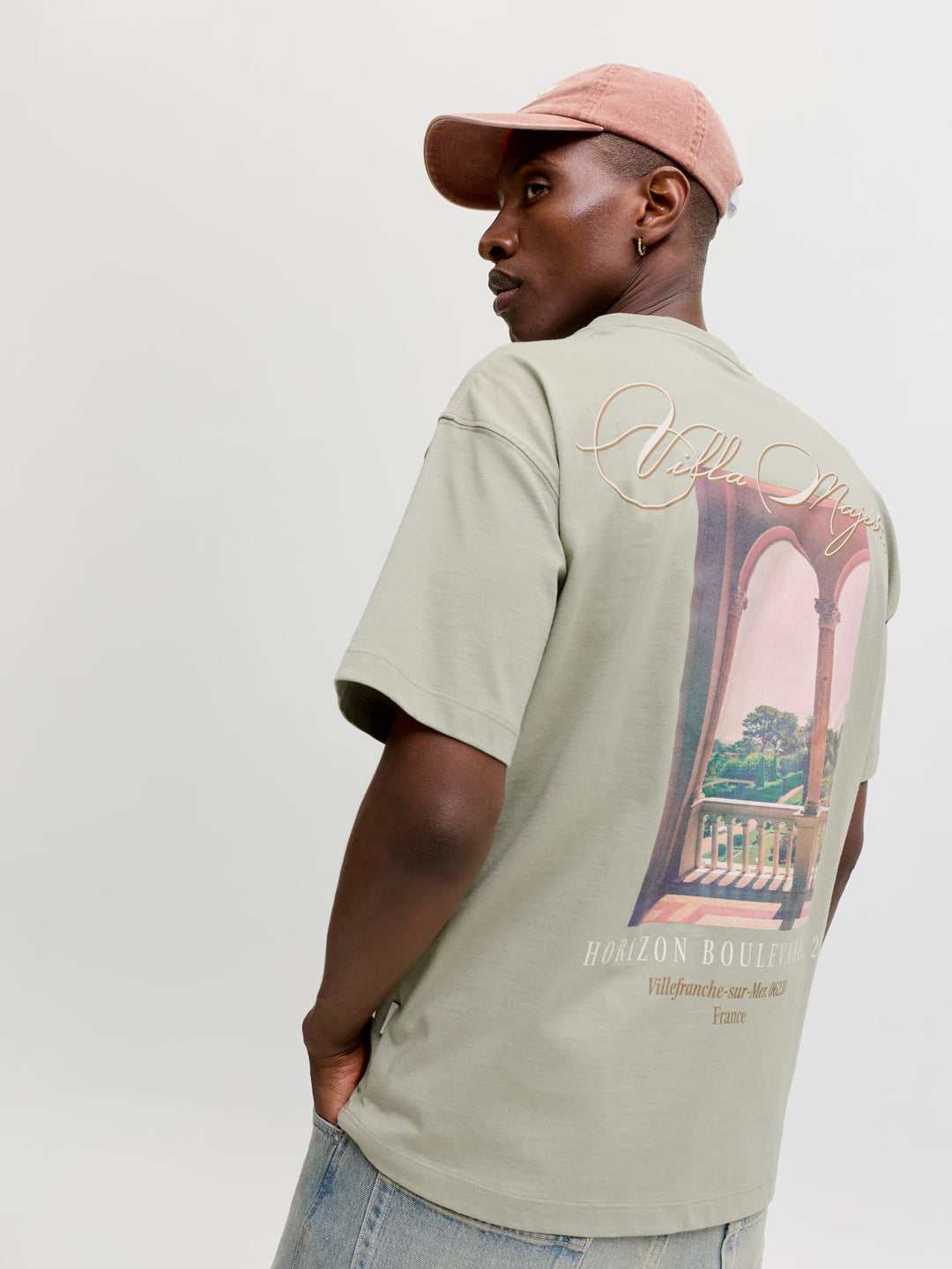 Jack & Jones t-shirt k/m olijf – Sanremo