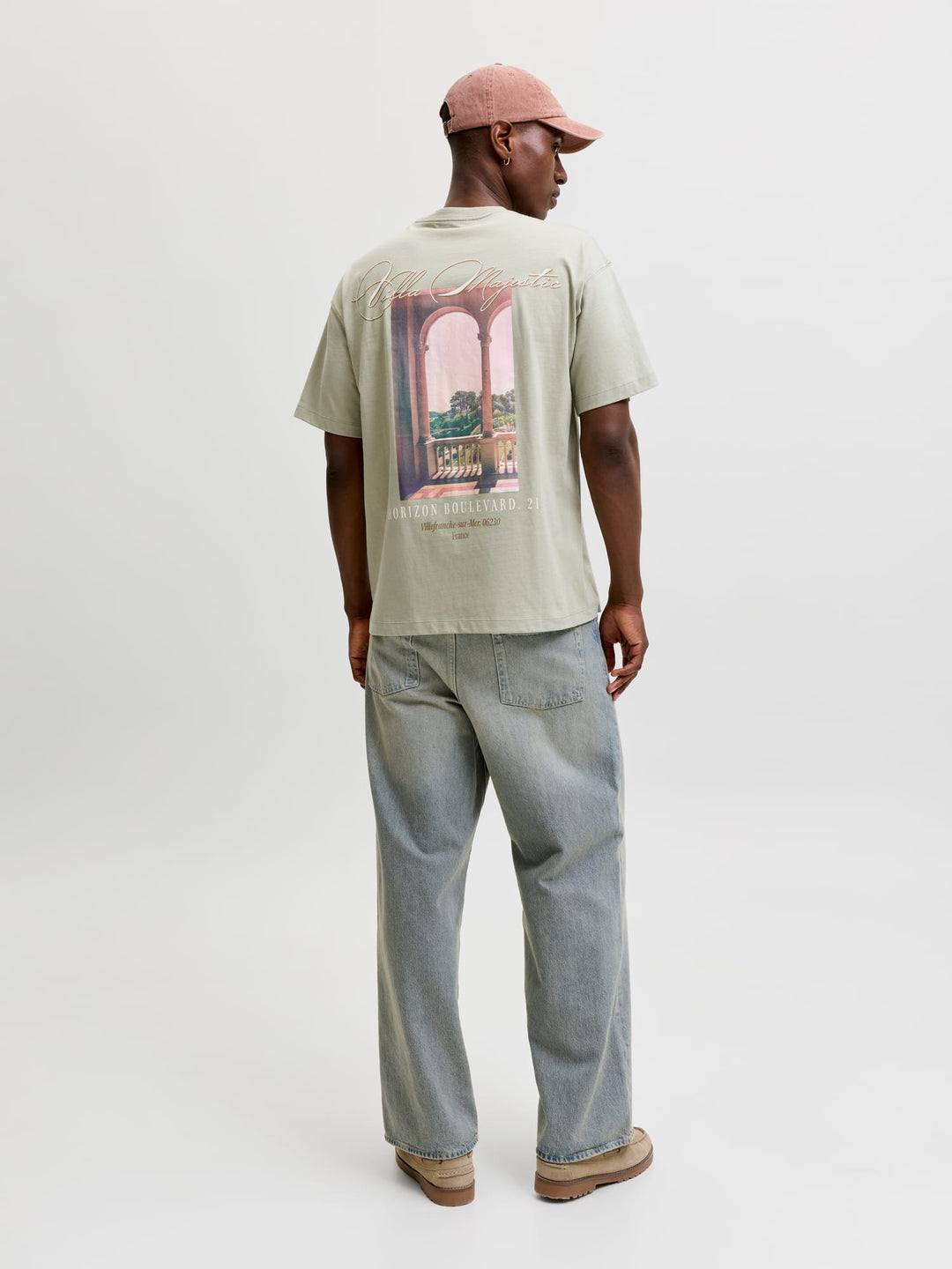 Jack & Jones t-shirt k/m olijf – Sanremo