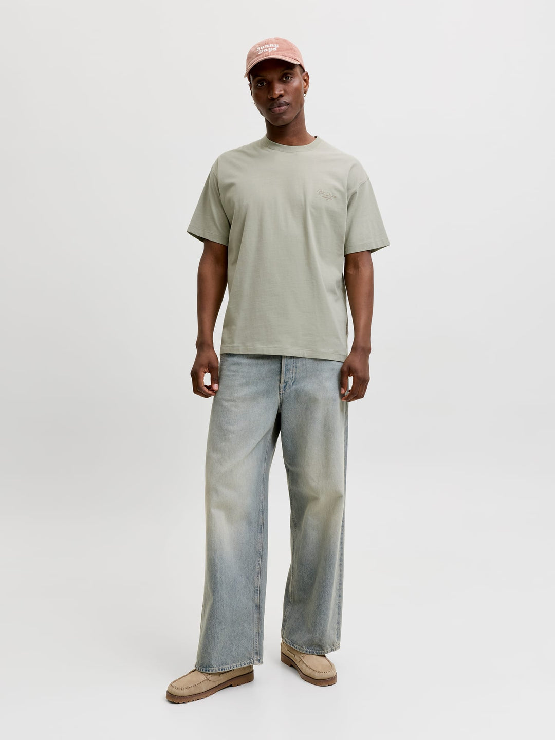 Jack & Jones t-shirt k/m olijf – Sanremo