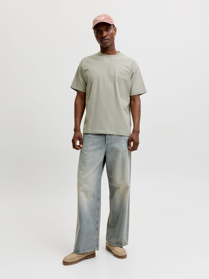 Jack & Jones t-shirt k/m olijf – Sanremo