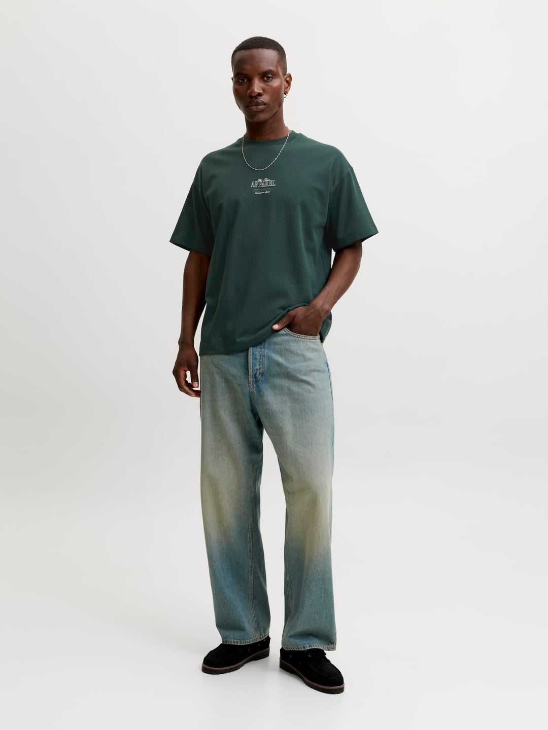 Jack & Jones Barron T-shirt donkergroen – heren