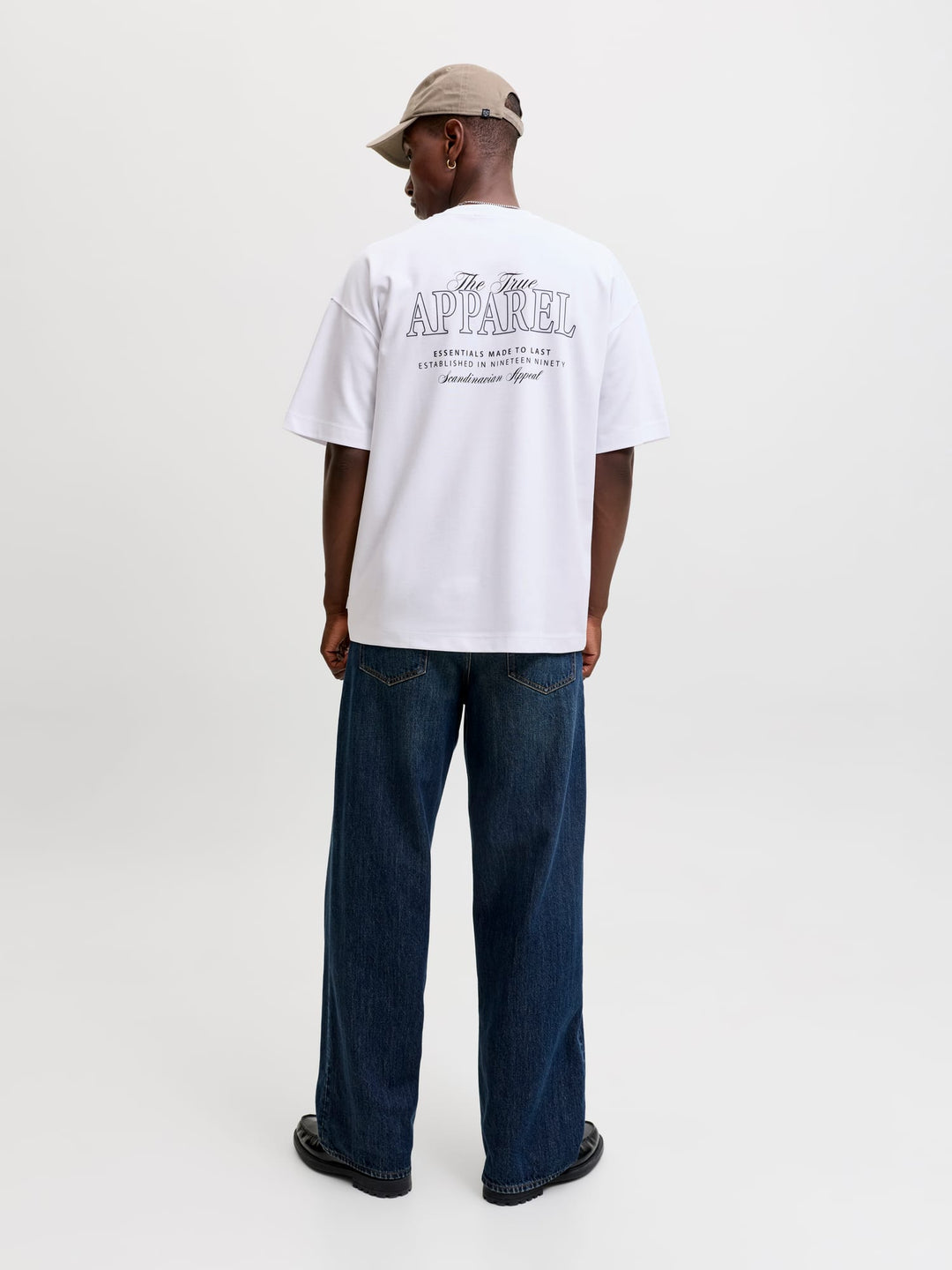 Jack & Jones T-shirt k/m heren wit – Barron