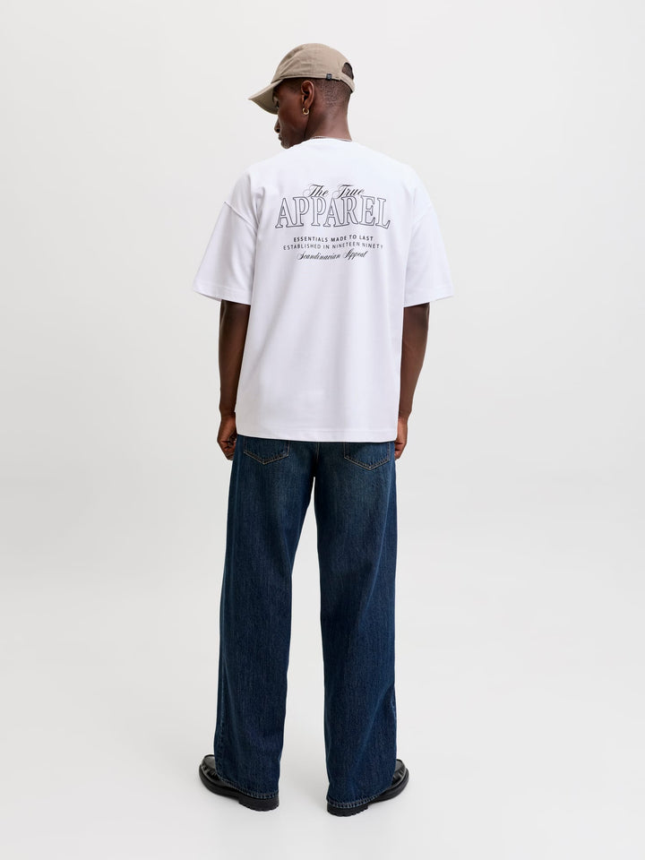 Jack & Jones T-shirt k/m heren wit – Barron