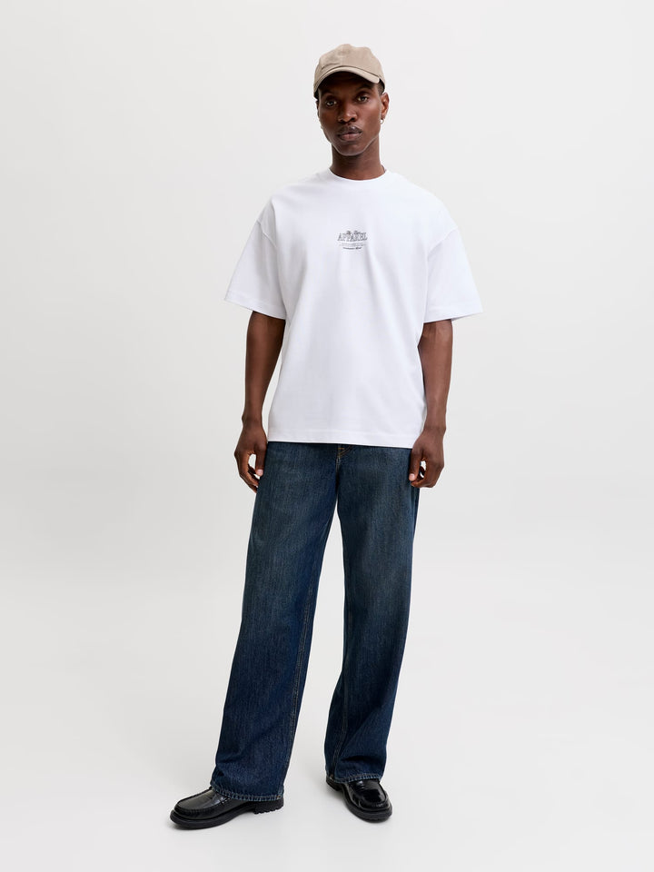 Jack & Jones T-shirt k/m heren wit – Barron
