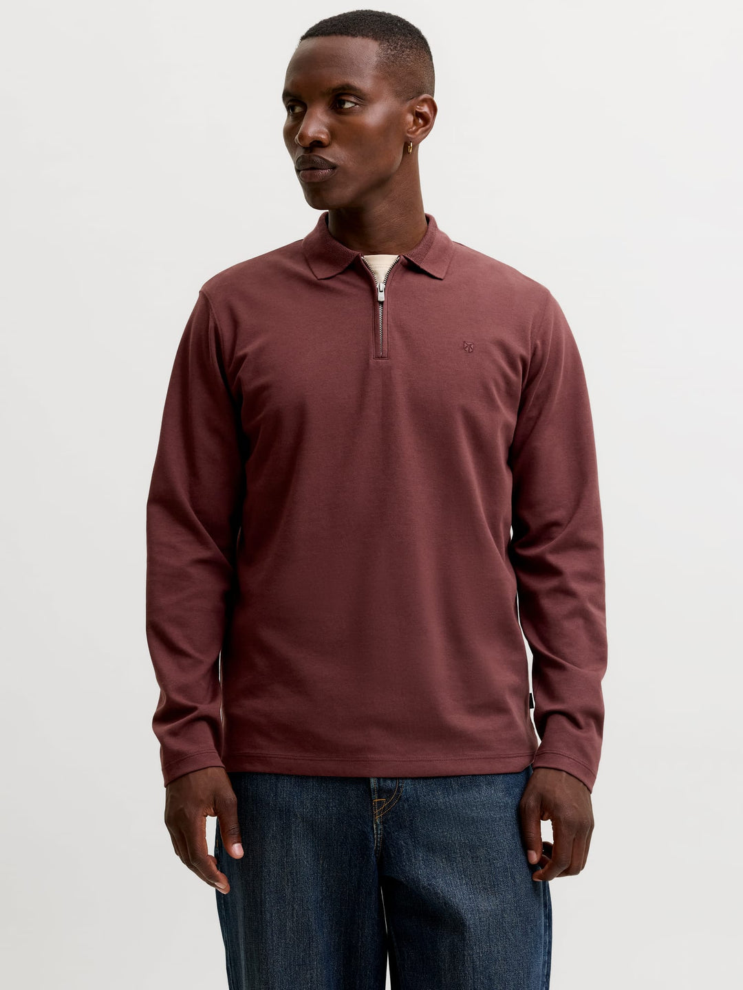 Jack & Jones 12299231 Ethan polo k/m bordeaux – heren