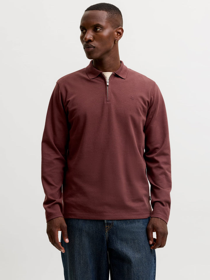 Jack & Jones 12299231 Ethan polo k/m bordeaux – heren