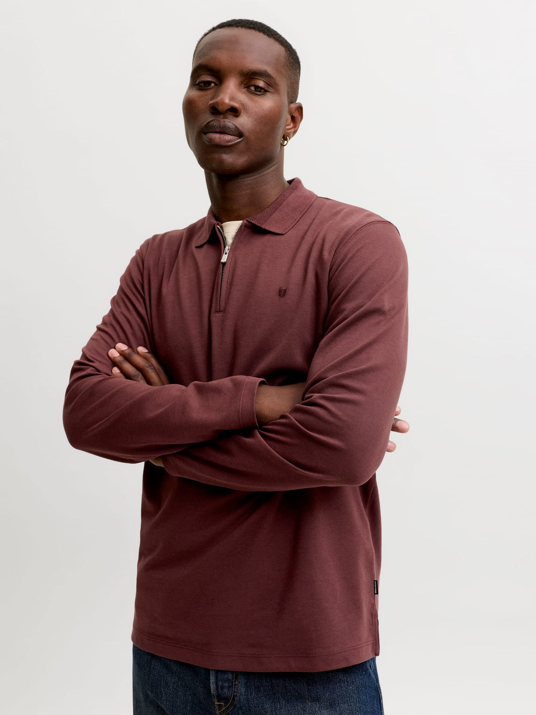Jack & Jones Ethan polo bordeaux – heren