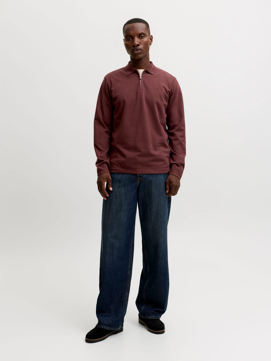 Jack & Jones Ethan polo bordeaux – heren