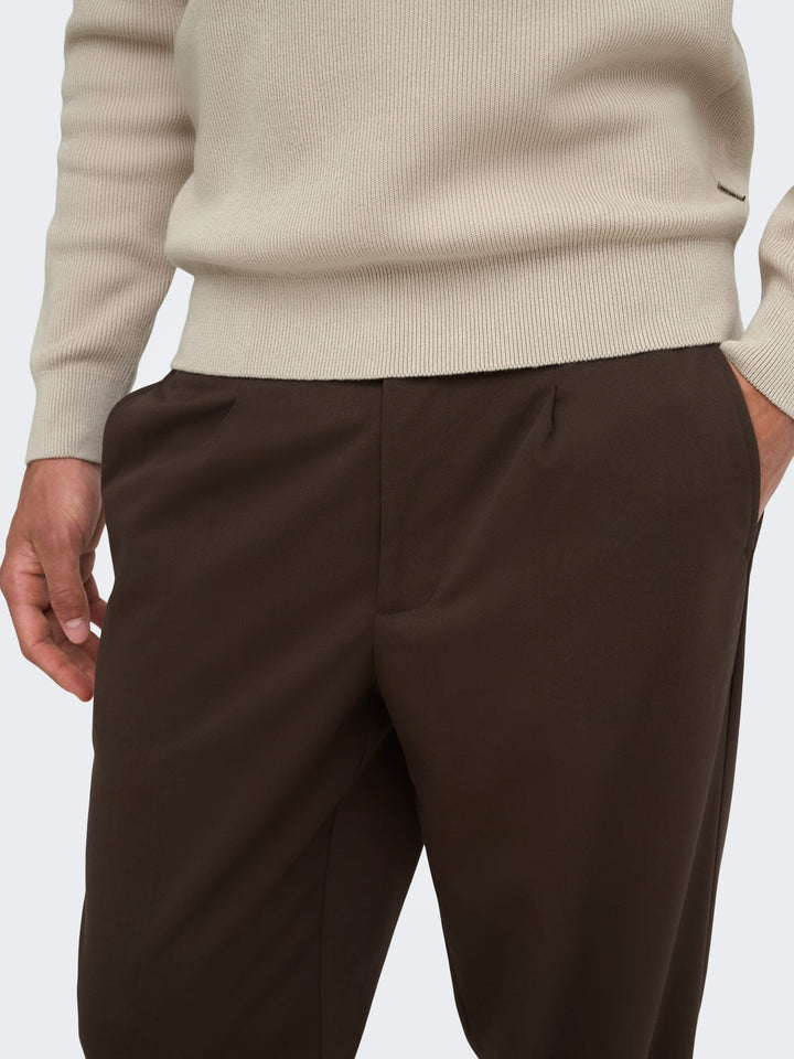 ONLY & SONS trui heren zand – ONSPHIL REG 12 STRUC