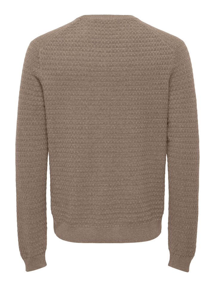 ONLY &amp; SONS 22038965 loui trui taupe – heren