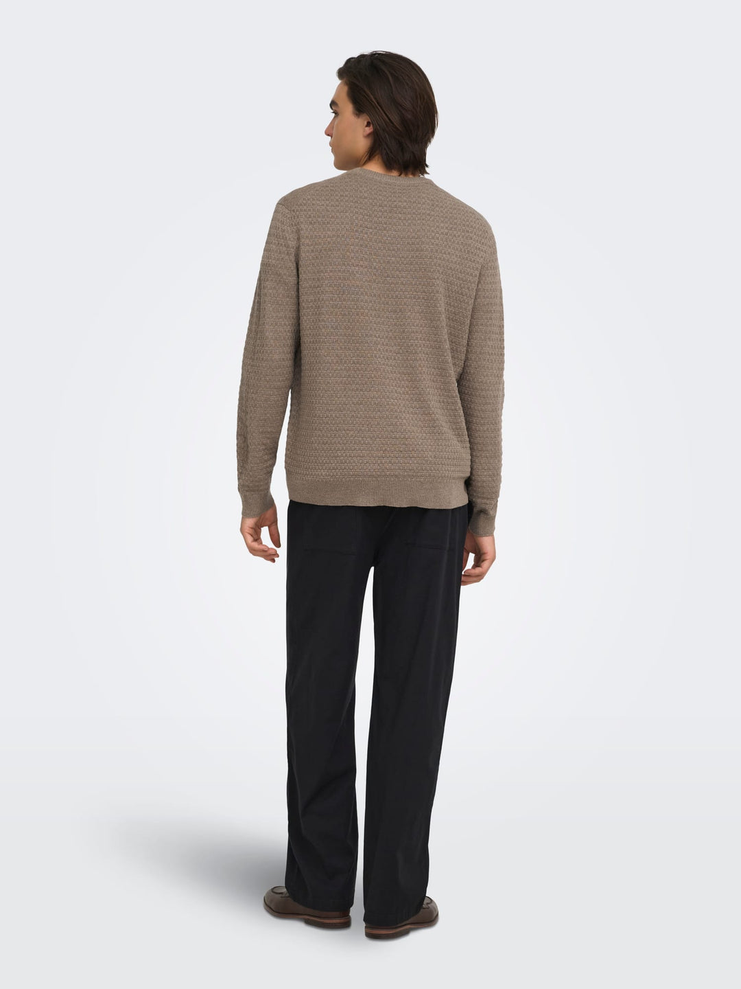 ONLY &amp; SONS 22038965 loui trui taupe – heren