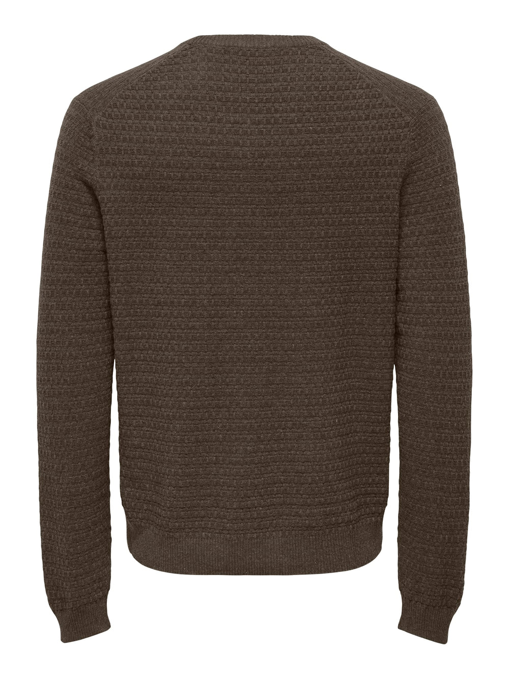 ONLY & SONS trui heren bruin dessin – casual stijl