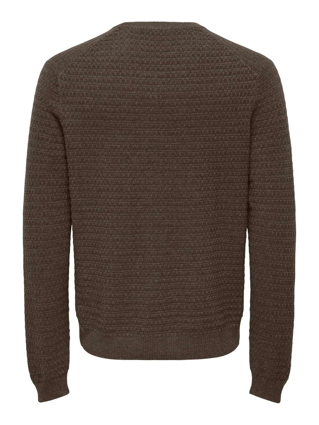 ONLY & SONS trui heren bruin dessin – casual stijl