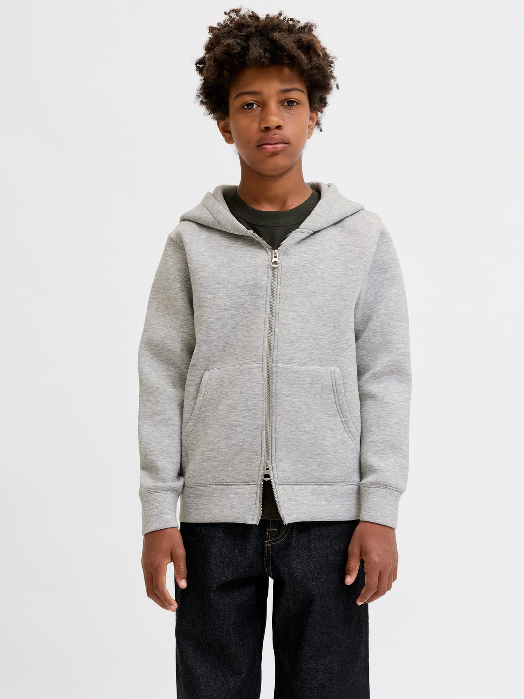 jack & jones kids vest sweat jongens grijs melee