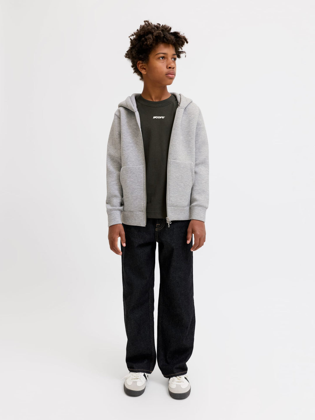 jack & jones kids vest sweat jongens grijs melee