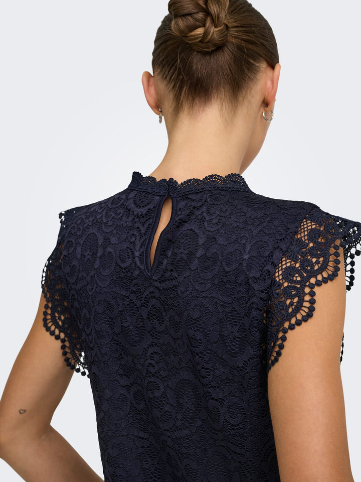 Jacqueline de Yong lotas top navy – dames