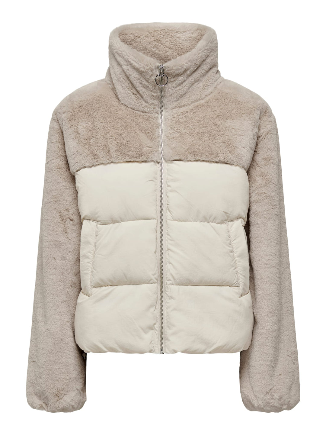 Only 15292945 Wanja winterjas beige – dames