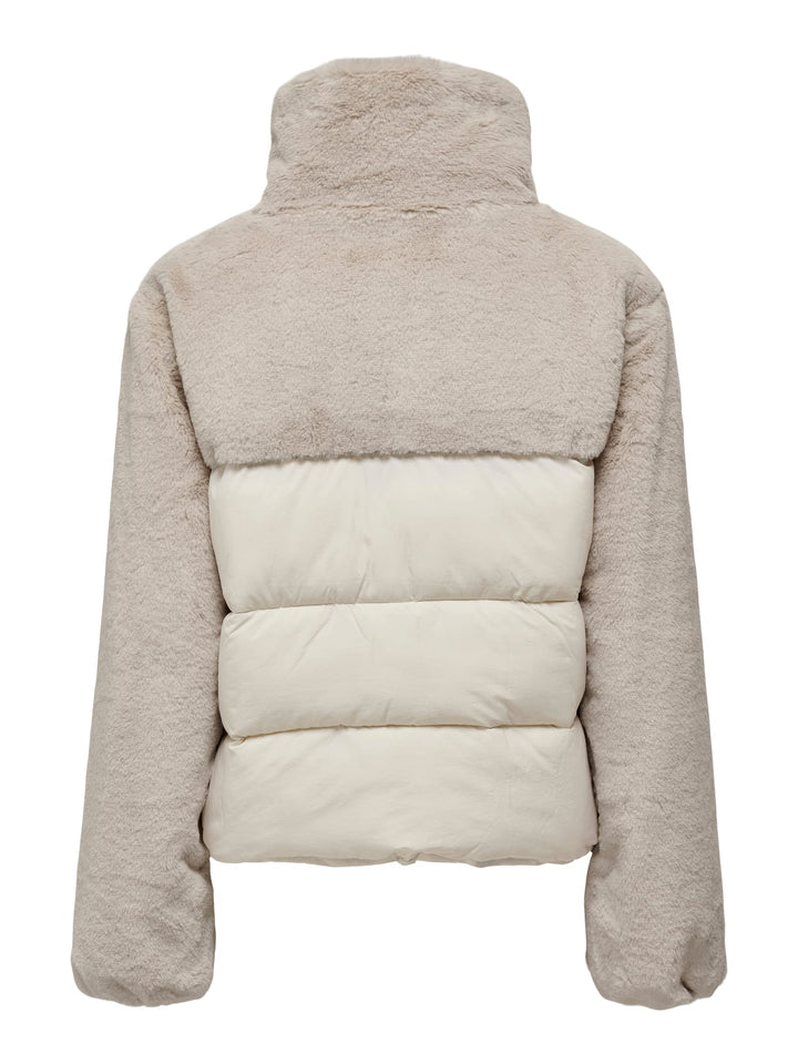 Only 15292945 Wanja winterjas beige – dames