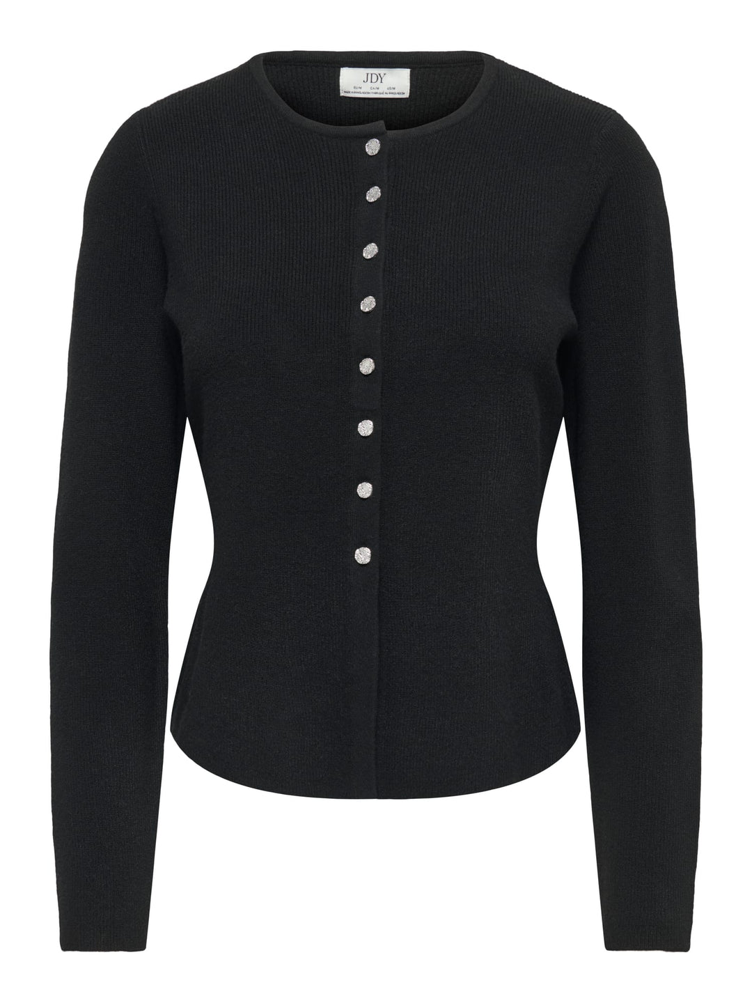 jacqueline de yong 15376596 Prime vest gebreid zwart