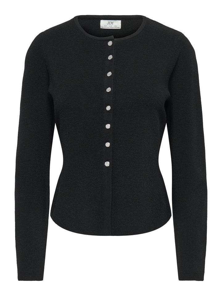 jacqueline de yong 15376596 Prime vest gebreid zwart