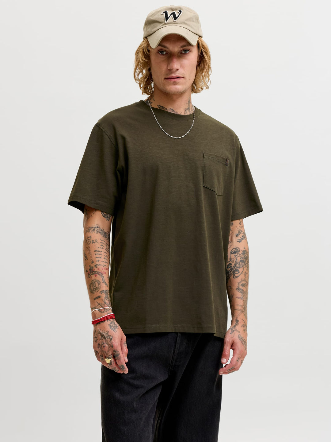 Jack & Jones T-shirt Army – heren