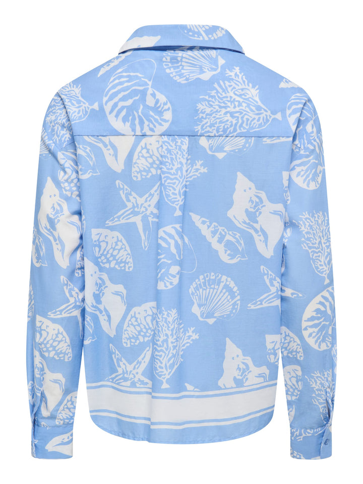 Jacqueline de Yong blouse Anna – dames - Blauw Dessin