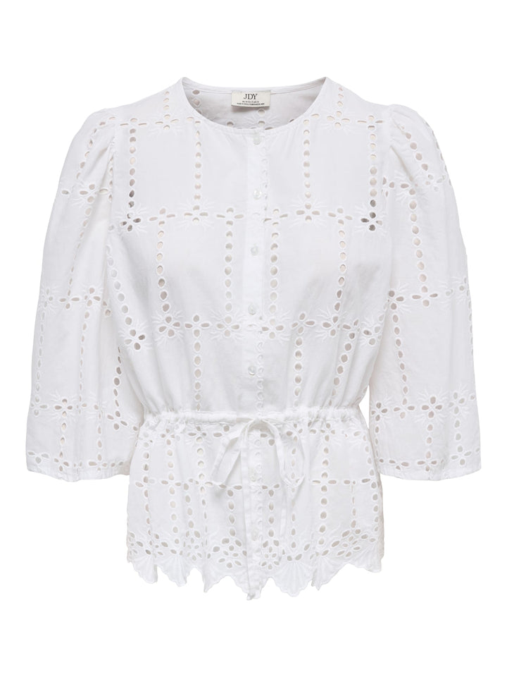Jacqueline de Yong Jojo blouse off-white – dames