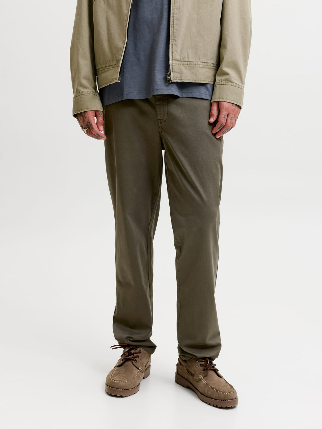 Jack & Jones Stollie chino donkergroen – heren - L32