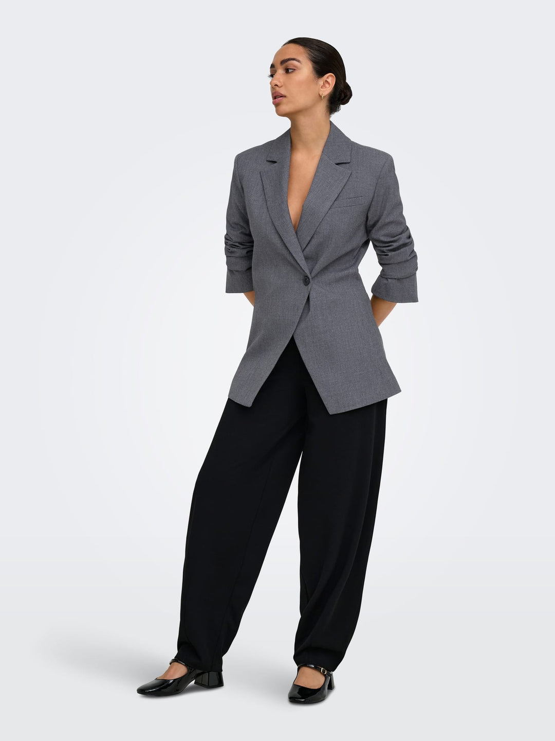jacqueline de yong 15371417 Valerie blazer dames grijs melee