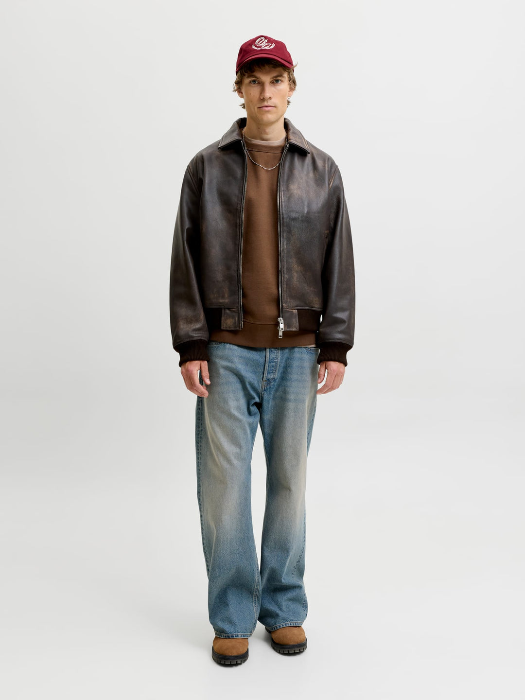 Jack & Jones Dover sweater bruin – heren