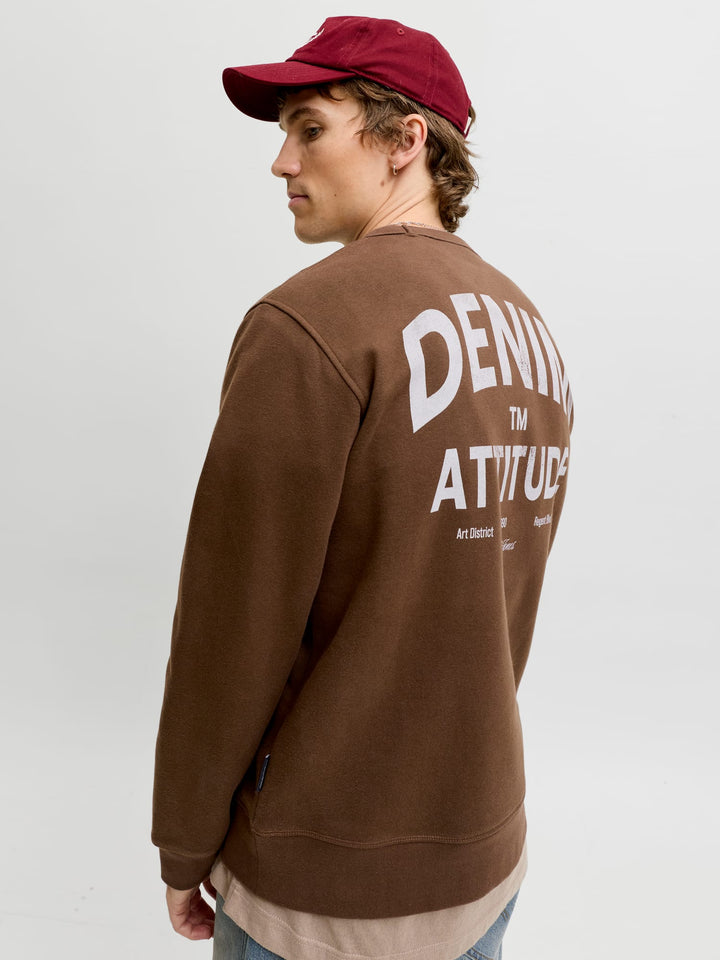 Jack & Jones Dover sweater bruin – heren