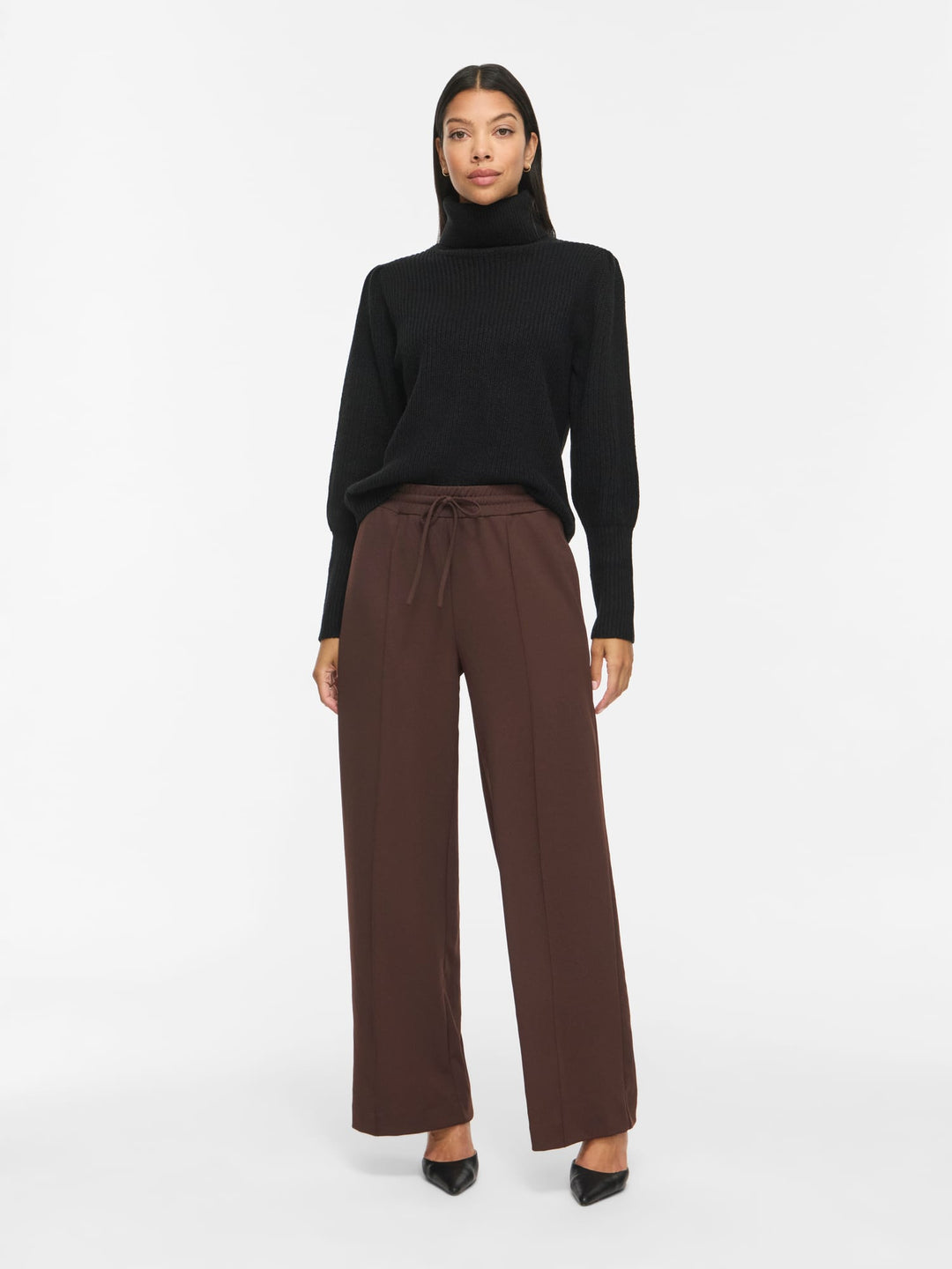 Vila Clua lange broek bruin – dames