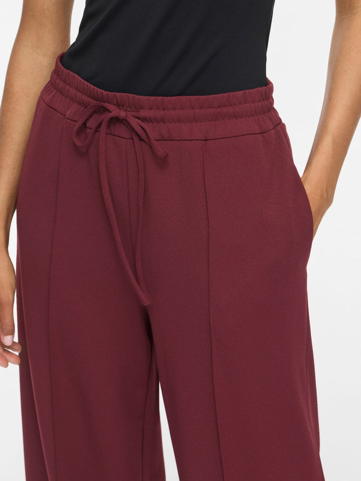 Vila Clua wijde broek bordeaux – dames