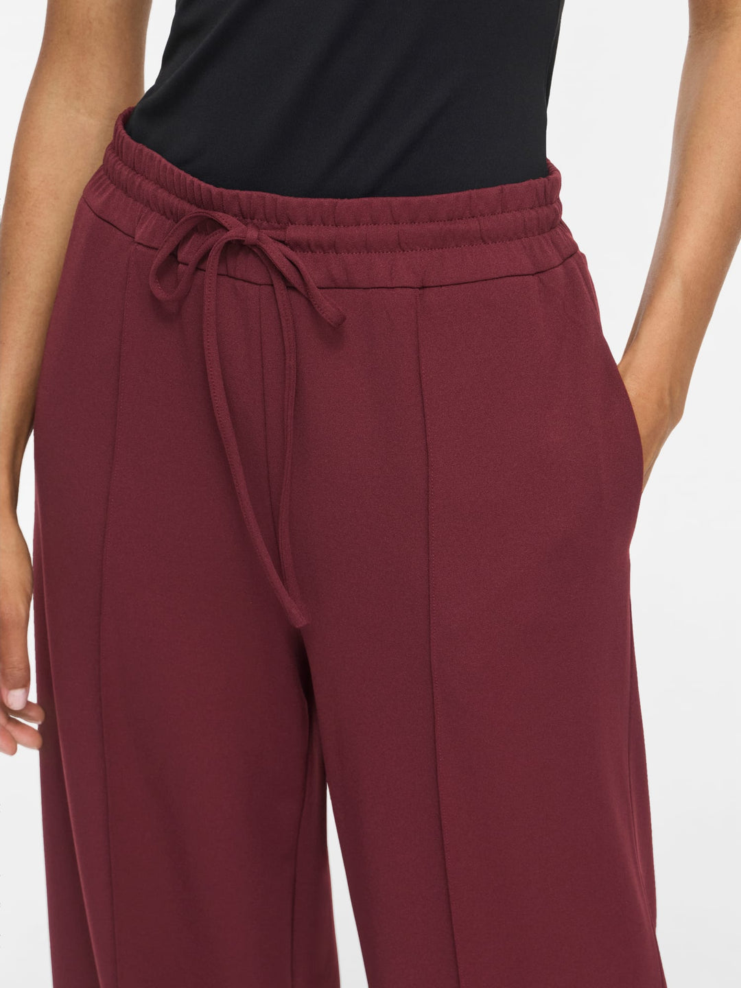 Vila 14095436 Clua lange broek bordeaux