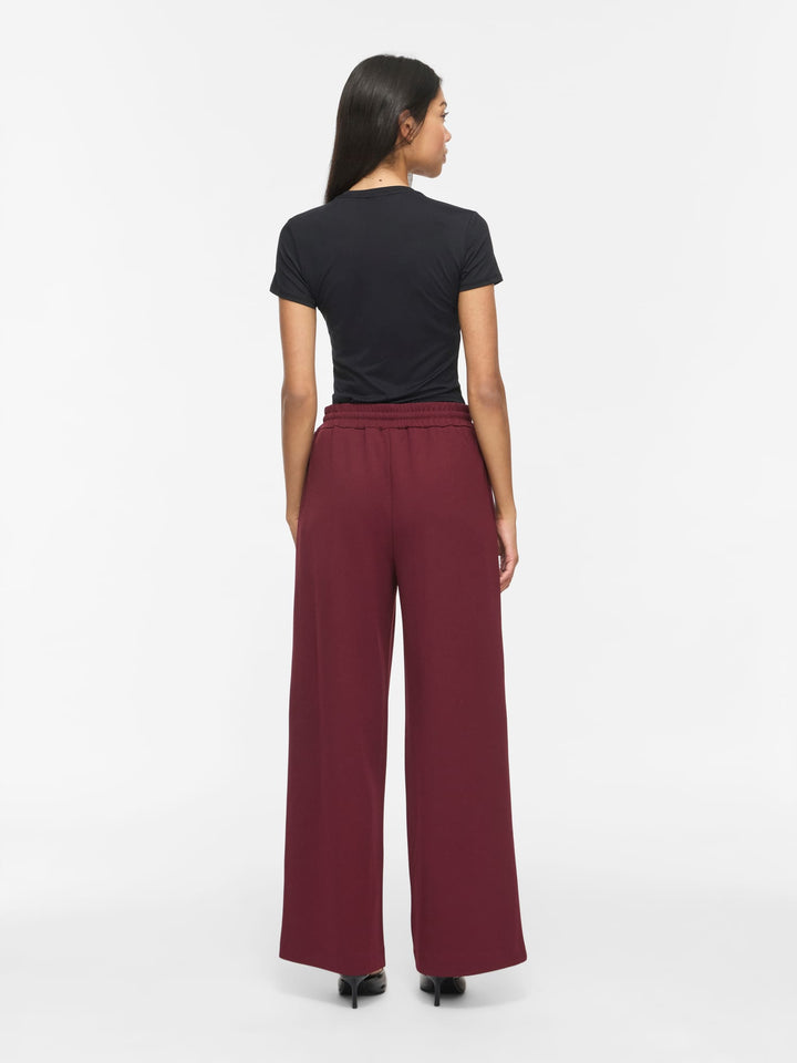 Vila Clua wijde broek bordeaux – dames
