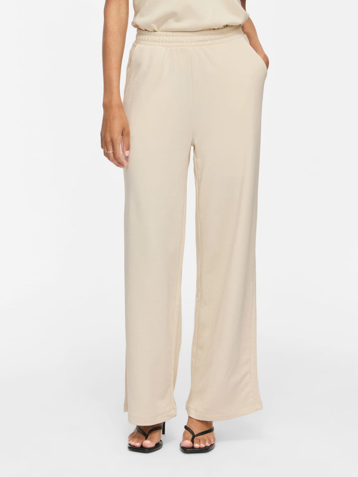Vila Harisa wijde broek beige – dames