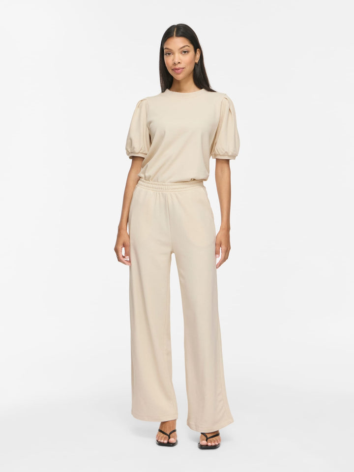 Vila Harisa wijde broek beige – dames