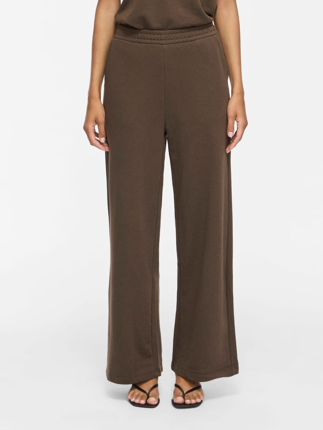 Vila Harisa wijde broek bruin – dames