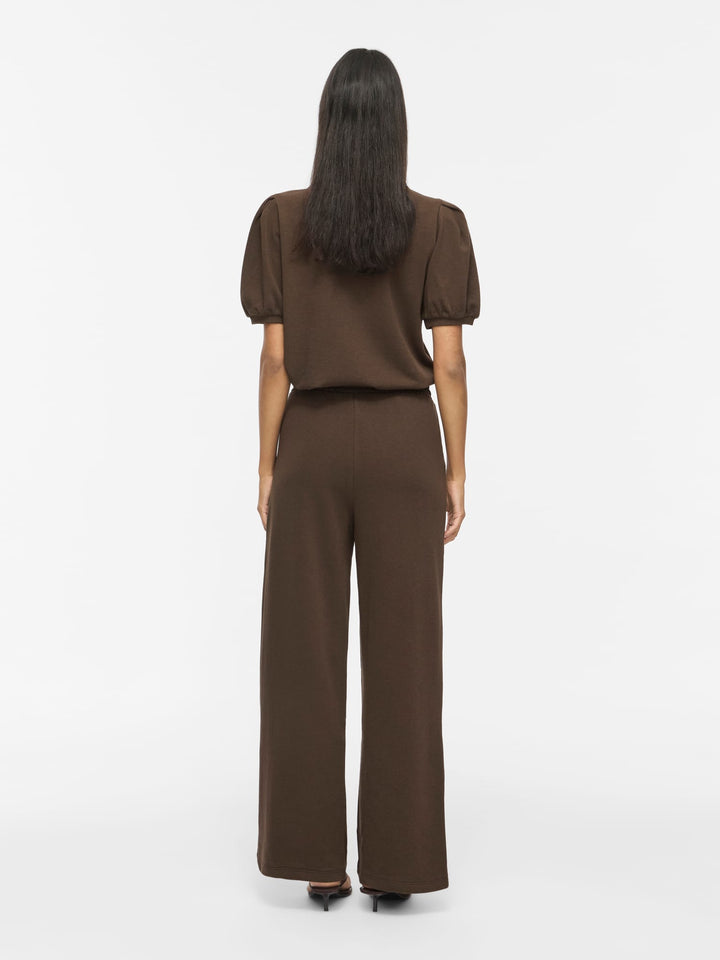 Vila Harisa wijde broek bruin – dames