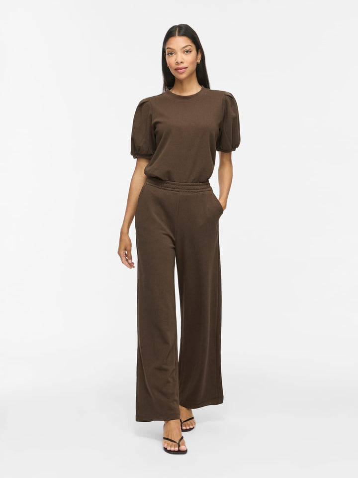 Vila Harisa wijde broek bruin – dames