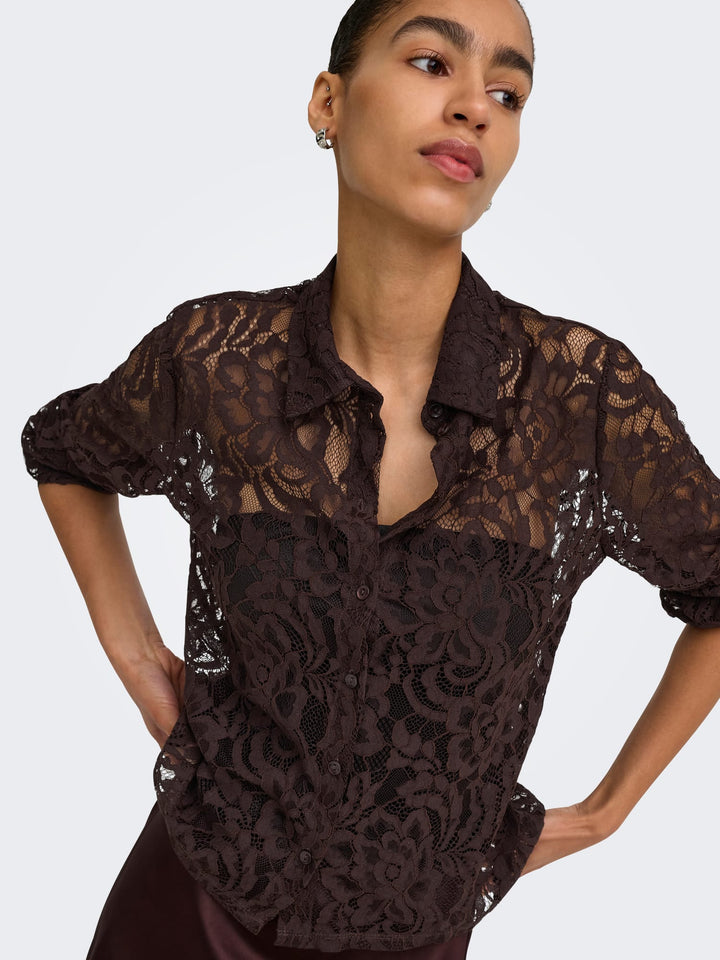 Only Birun blouse bruin – dames
