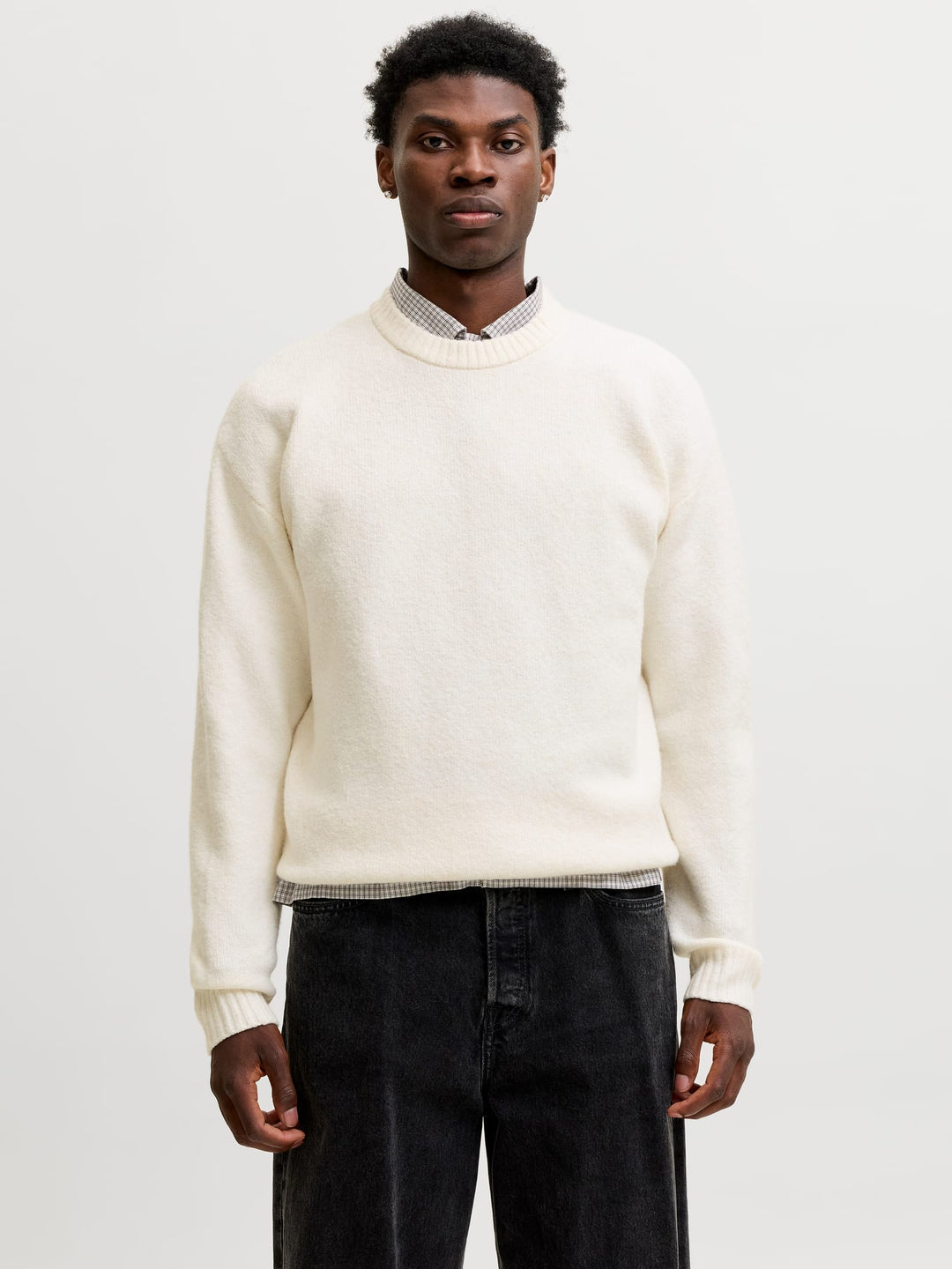 Jack &amp; Jones 12278924 Soho trui heren off-white