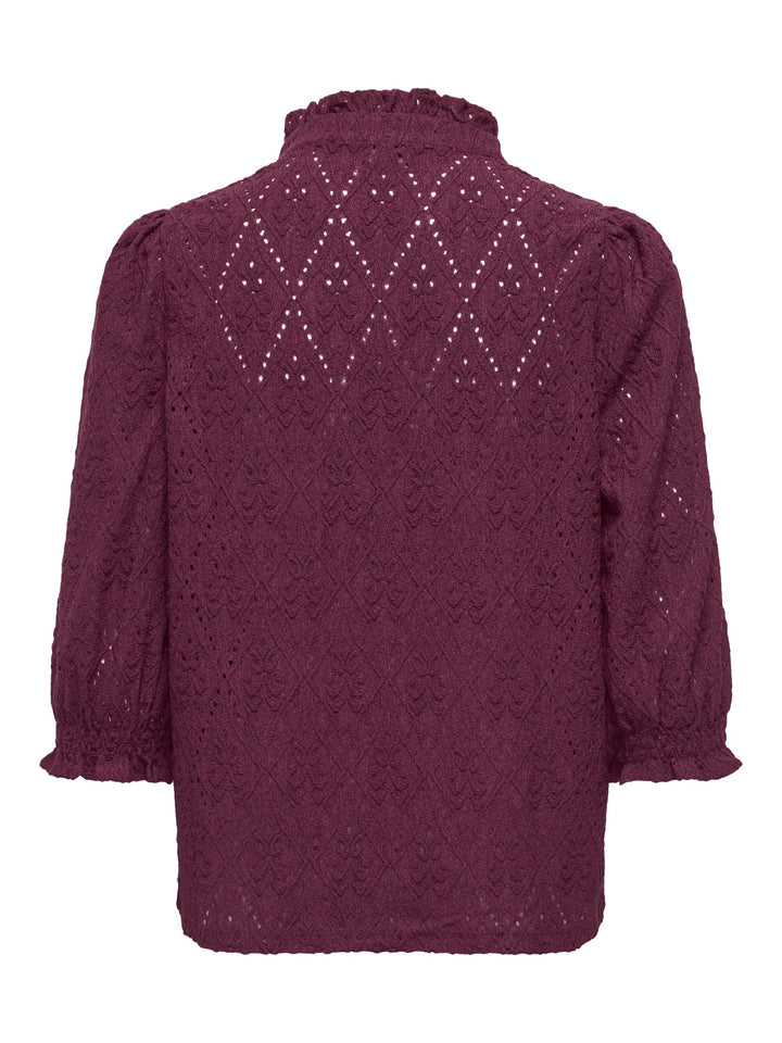 Only ziggy top bordeaux – dames