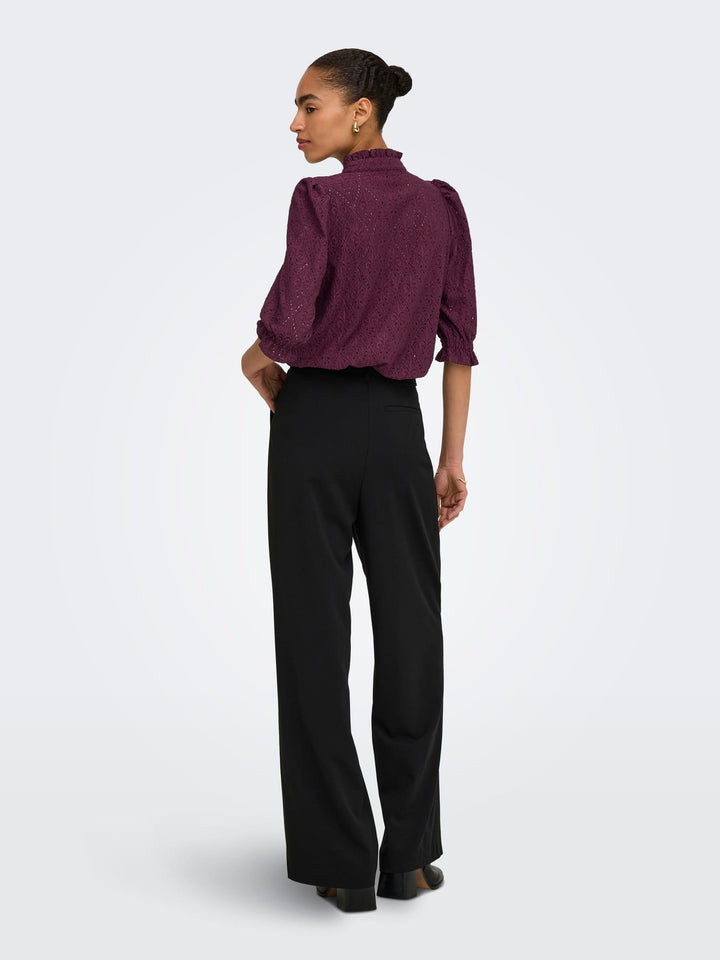 Only ziggy top bordeaux – dames