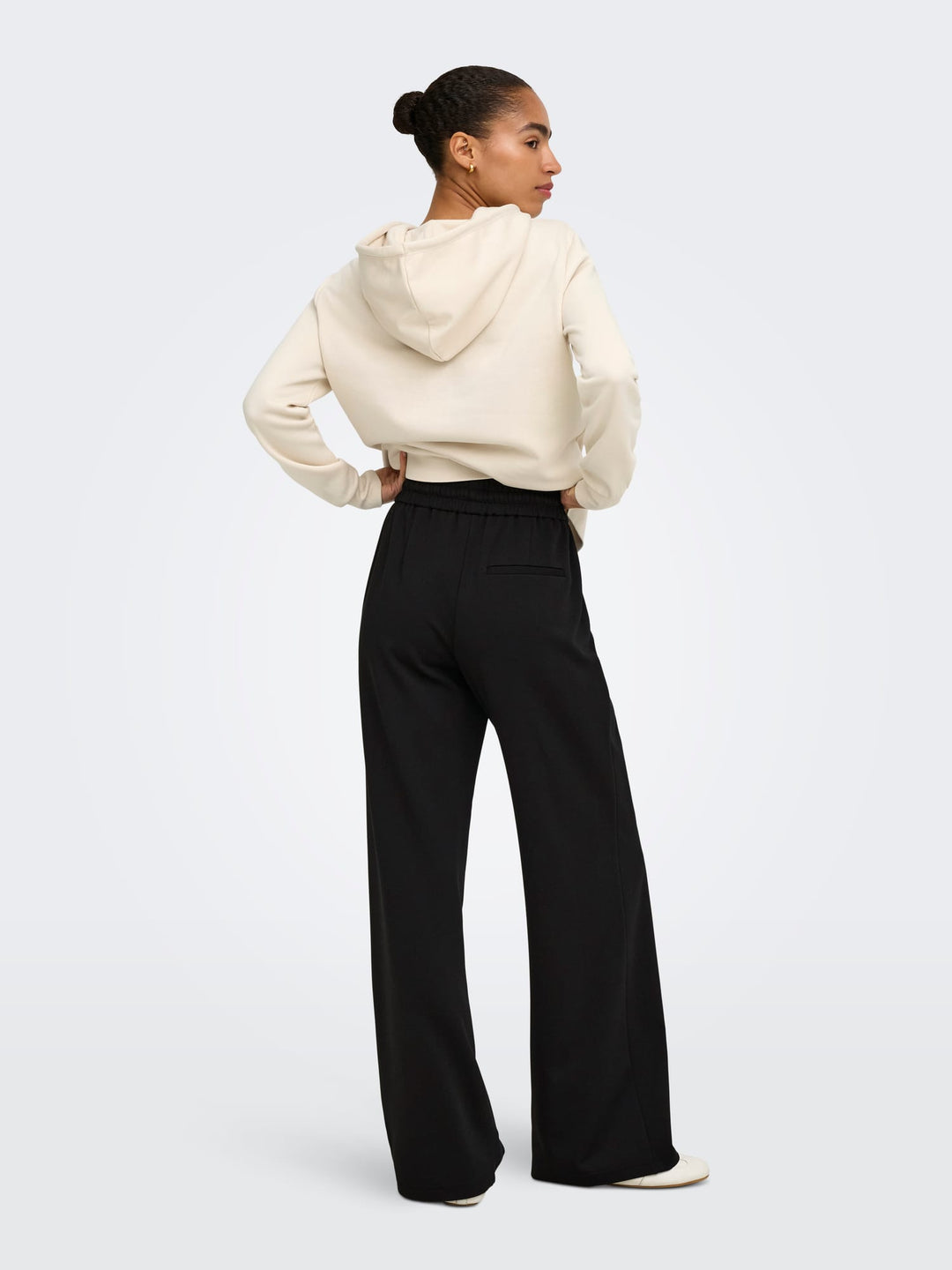 Only ONLPOPTRASH-TADIA MW X-WIDE PNT zwart – dames lange broek