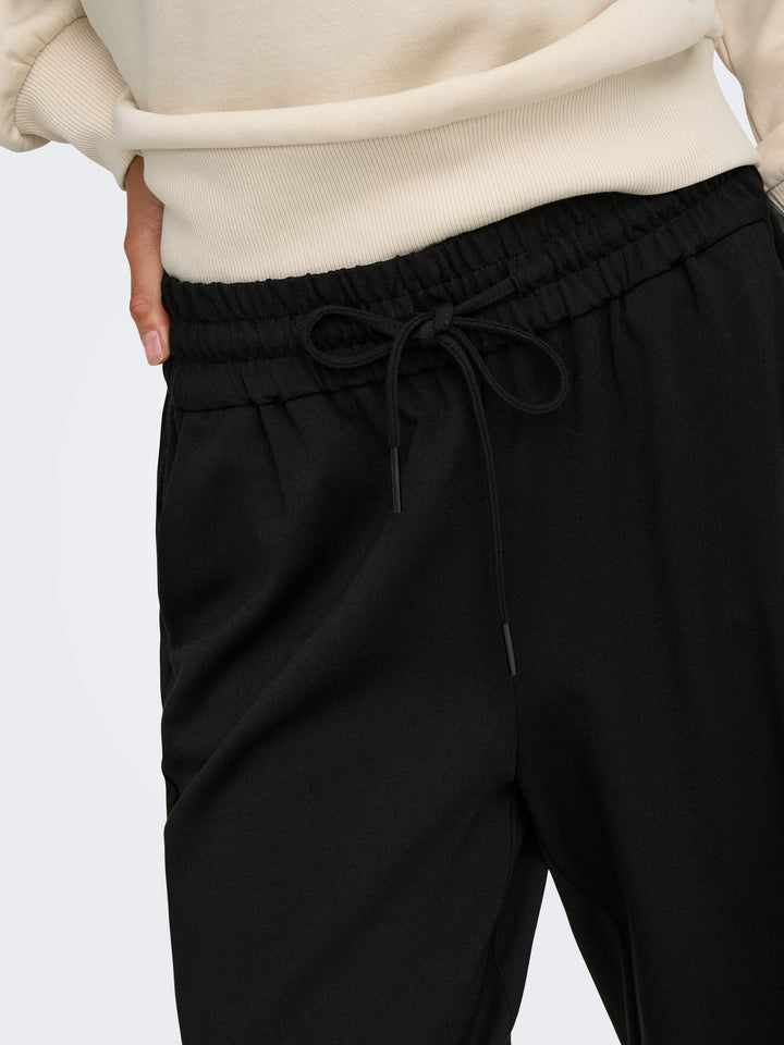 Only ONLPOPTRASH-TADIA MW X-WIDE PNT zwart – dames lange broek