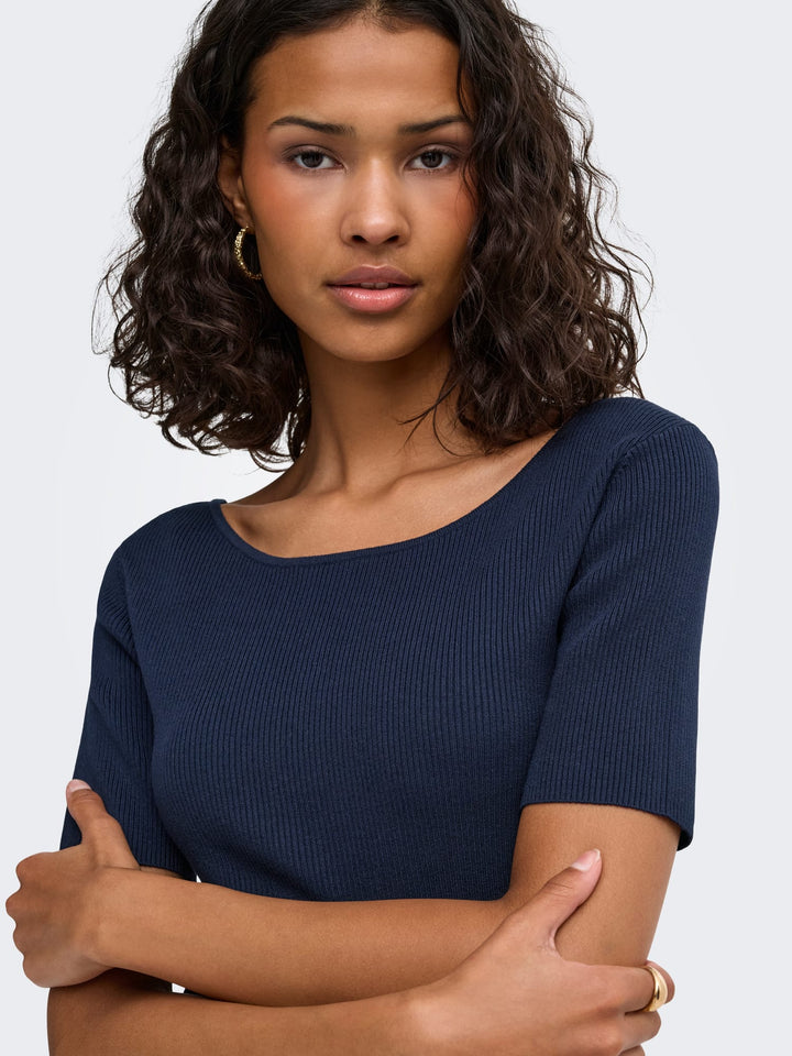 Jacqueline de Yong JDYNANNA T-shirt navy – dames