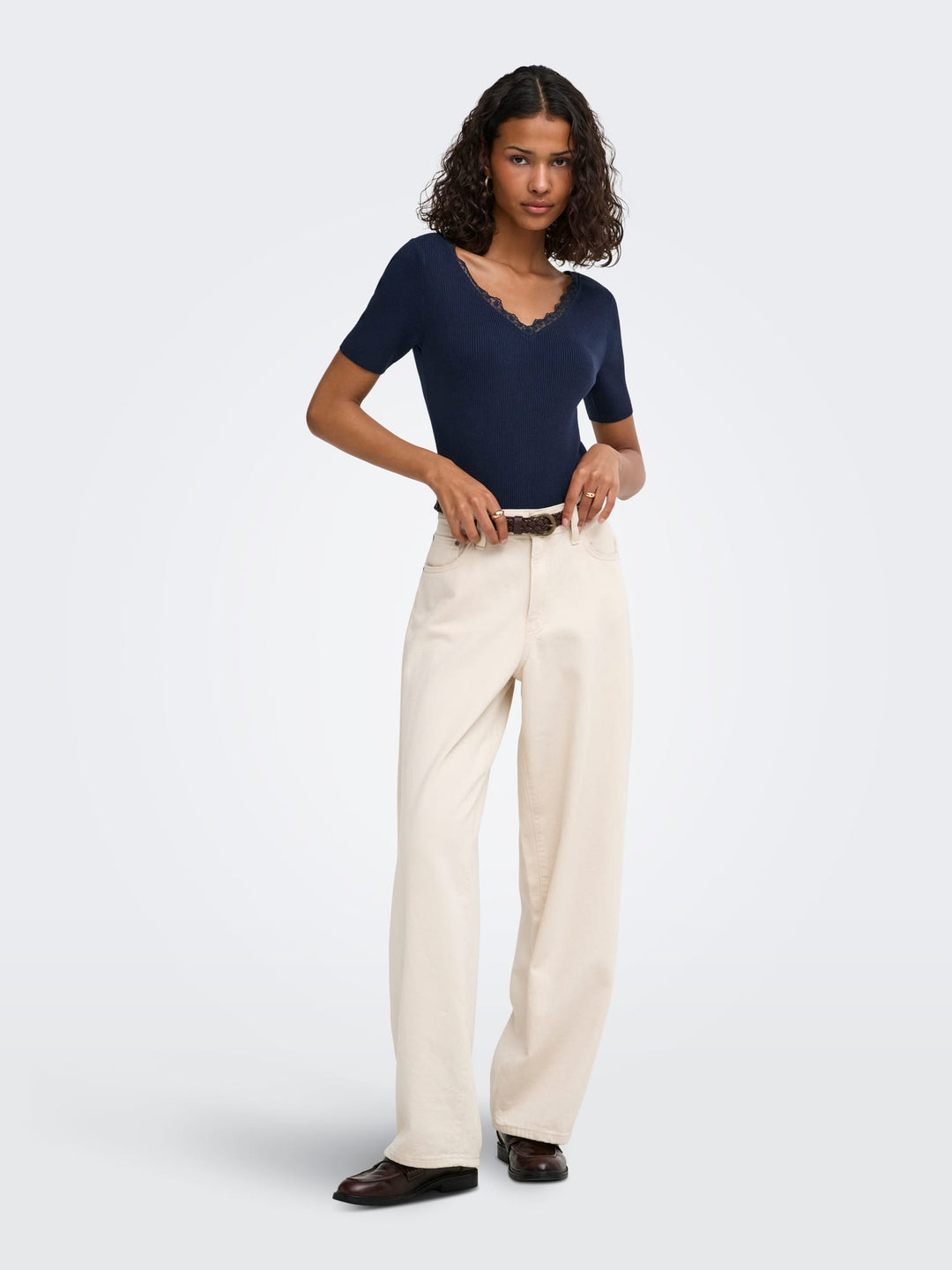 Jacqueline de Yong JDYNANNA T-shirt navy – dames