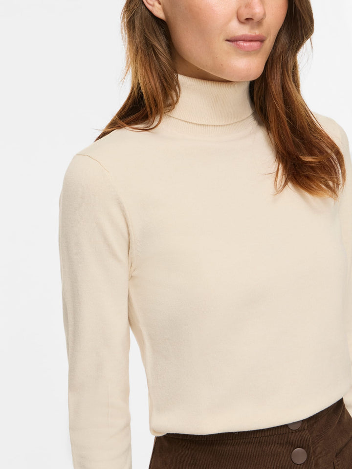 Vila 14115276 malu top l/m dames zand