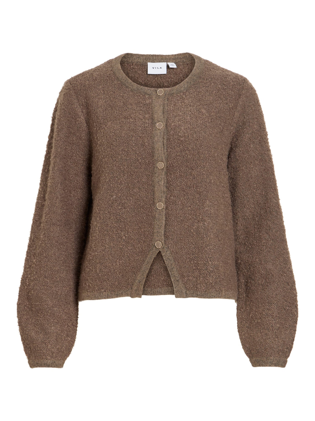 Vila 14116498 Pigga vest gebreid taupe – dames